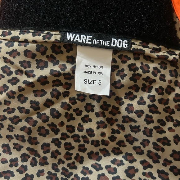 Leopard Print Dog Raincoat w/ Hood “Ware of the Dog” - Picture 13 of 13